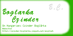 boglarka czinder business card
